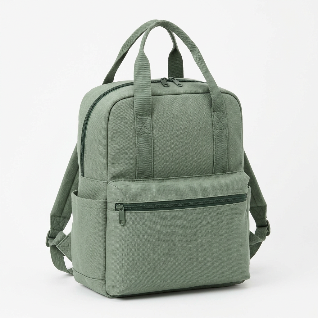 Sage Double-Handle Everyday Backpack concept: white-background concept hero